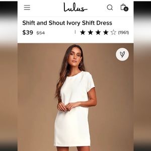 Lulu’s white dress